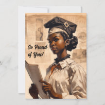 Proud black girl Graduate