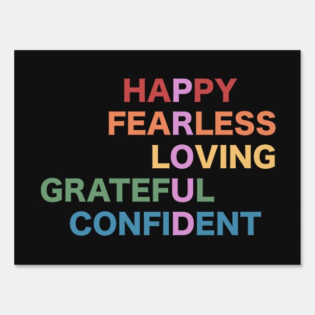 PROUD Black Sign (Front)