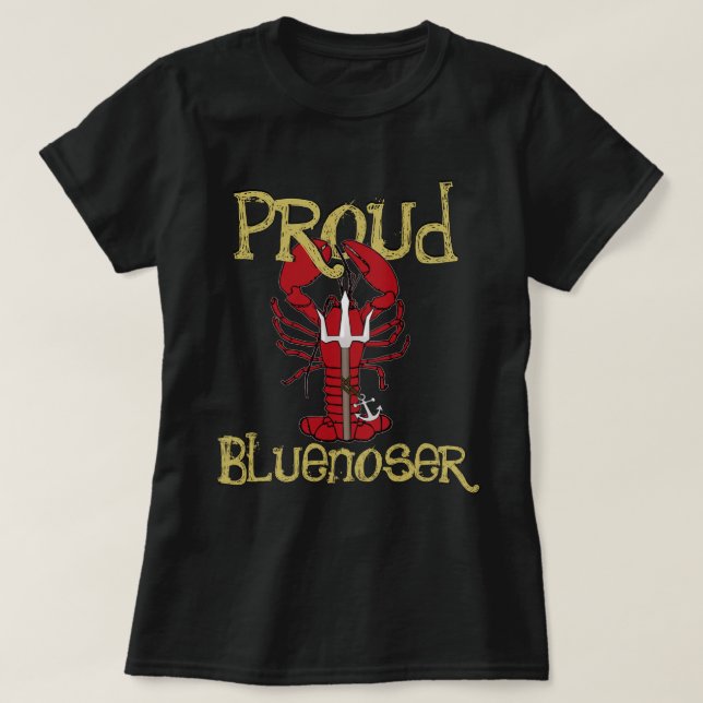 Proud Bluenoser Nova Scotia shirt (Design Front)