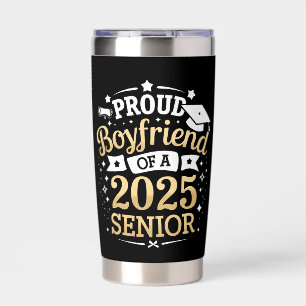 Proud Boyfriend Of A 2025 Graduate Graduation Insulated Tumbler