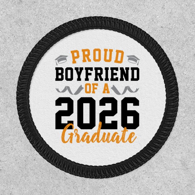 Proud Boyfriend of A 2026 Graduation Party Custom Patch (Front)