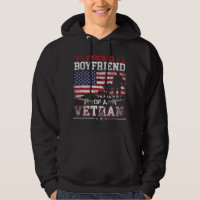 Proud Boyfriend Of A Veteran USA Flag Military Vet
