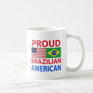 Proud Brazilian American Coffee Mug