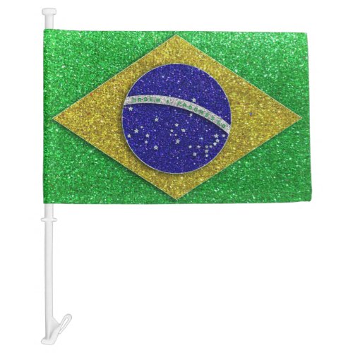Proud Brazilian Flag of Brazil Glitter