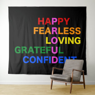 PROUD Bright Black Tapestry