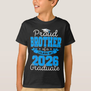 Proud Brother Class 2026 Graduate Graphic Art T-Shirt