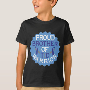 Proud Brother Diabetes Awareness Diabetic Warrior T-Shirt
