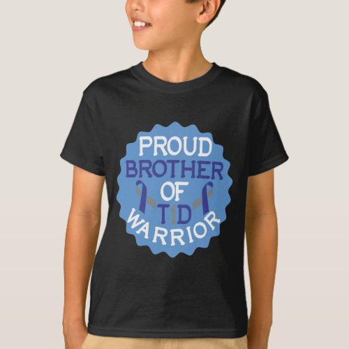 Proud Brother Diabetes Awareness Diabetic Warrior T_Shirt
