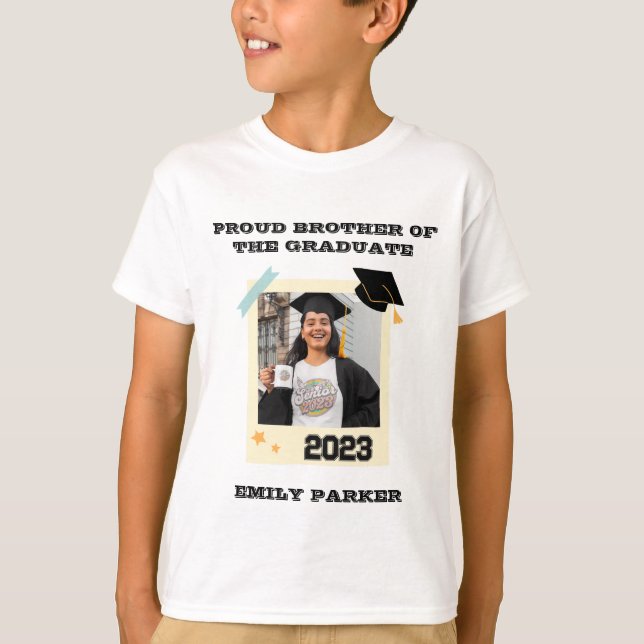 Proud Brother Graduate - Customize it now T-Shirt (Front)
