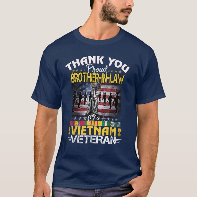 Proud Brother-in-Law of A Vietnam Veteran T-Shirt (Front)