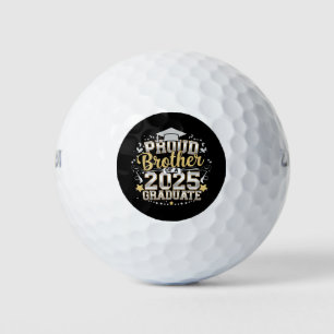 Proud Brother Of A 2025 Graduate Graduation Golf Balls