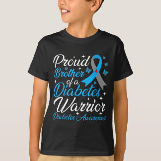 Proud brother of a diabetes awareness warrior t1d T-Shirt