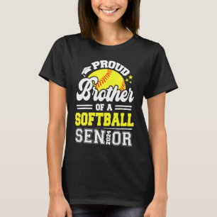 Proud Brother Of A Softball Senior 2024 Graduate T-Shirt