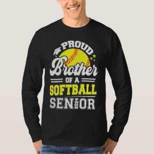 Proud Brother Of A Softball Senior 2024 Graduate T-Shirt