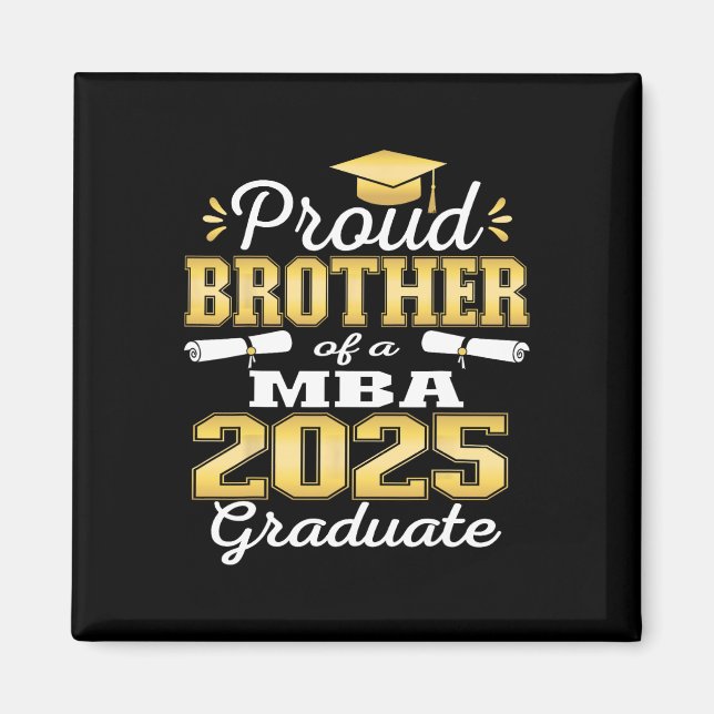 Proud Brother Of Cl Of 2025 M Graduate Grad Family Magnet (Front)
