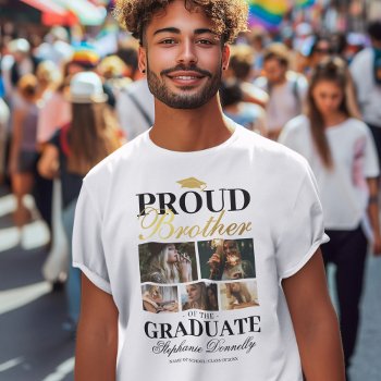Proud Brother Of The Graduate T-shirt by special_stationery at Zazzle