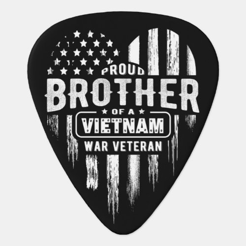Proud Brother Vietnam Vet Veterans Day American Fl Guitar Pick