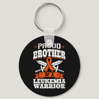 Proud Brotther Of A Leukemia Warrior Bro Awareness Keychain