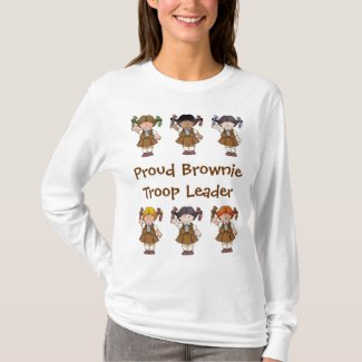Proud Brownie Troop Leader Brownie Rows T-Shirt