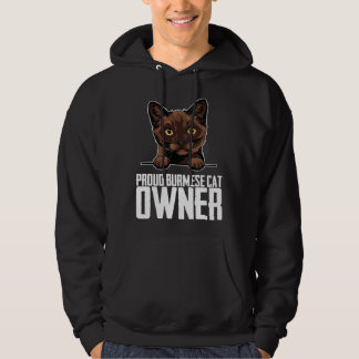 Proud burmese cat owner  1 hoodie