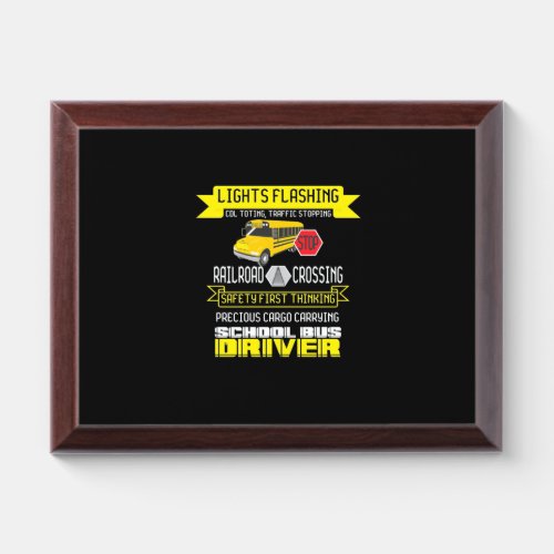 Proud Bus Driver Award Plaque