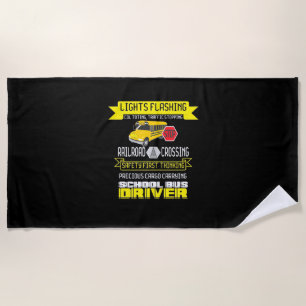 Proud Bus Driver Beach Towel