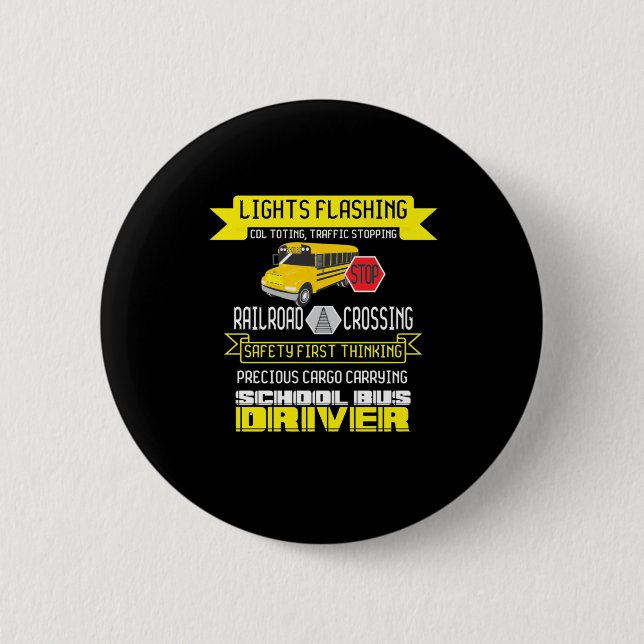 Proud Bus Driver Button (Front)