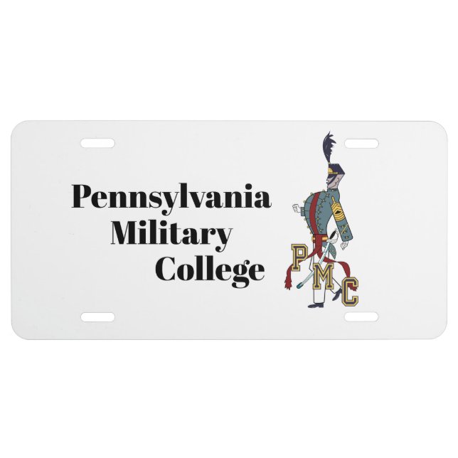 * PROUD CADET PMC LICENSE PLATE (white) (Front)