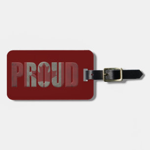 Proud Canada flag Personalized Travel Luggage Tag