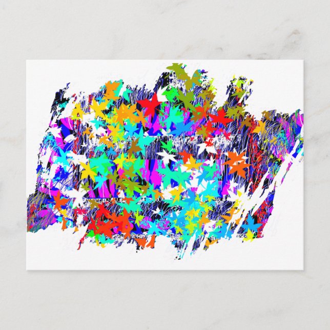 Proud Canadian Maple Leaf : An Artistic Work Postcard (Front)