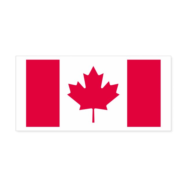 Proud Canadian Maple Leaf Flag Canada Freedom Self-inking Stamp (Design)