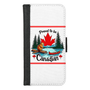Proud Canadian Nature iPhone 8/7 Wallet Case