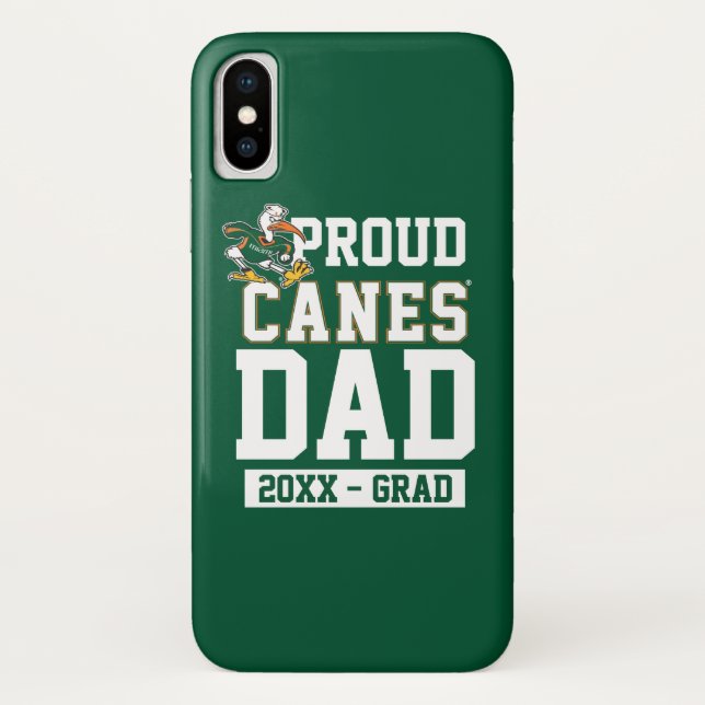 Proud Canes Dad with Class Year Case-Mate iPhone Case (Back)