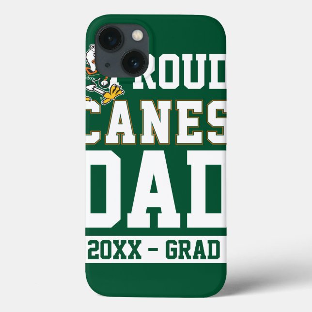 Proud Canes Dad with Class Year Case-Mate iPhone Case (Back)
