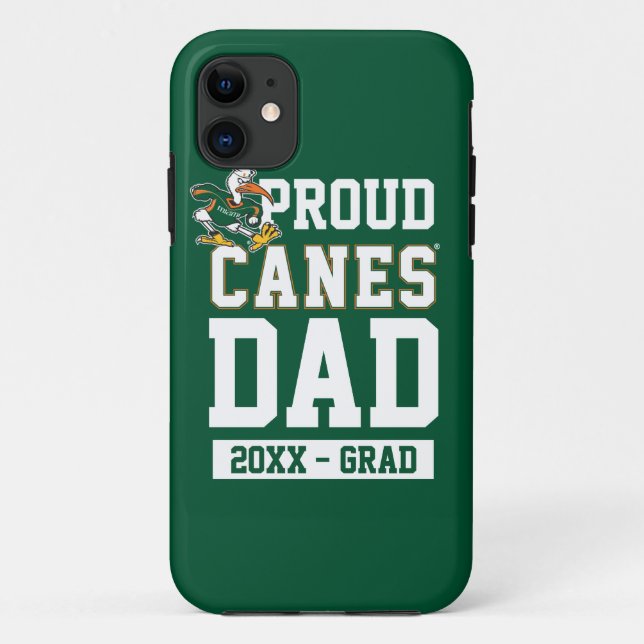Proud Canes Dad with Class Year Case-Mate iPhone Case (Back)