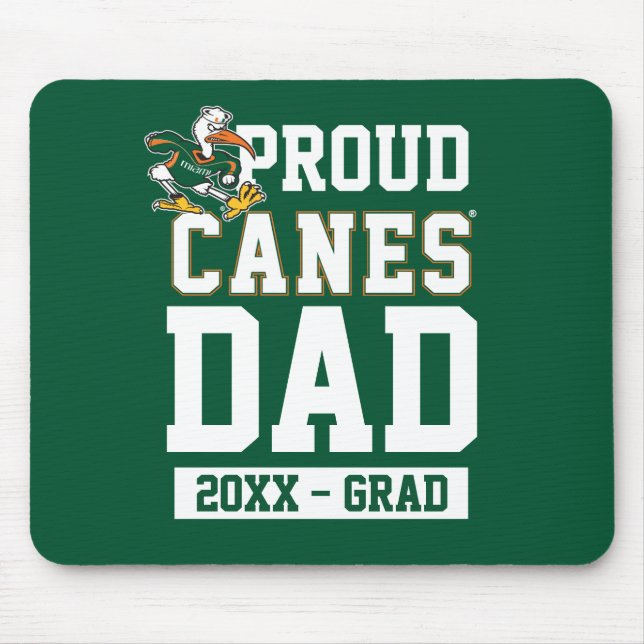 Proud Canes Dad with Class Year Mouse Pad (Front)