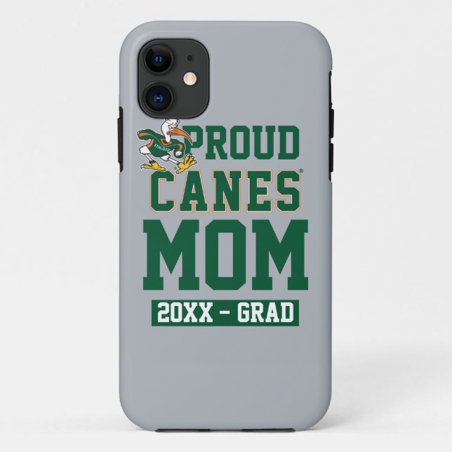 Proud Canes Mom with Class Year Case-Mate iPhone Case (Back)