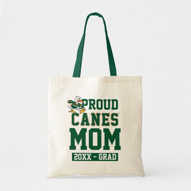 Proud Canes Mom with Class Year Tote Bag (Front)
