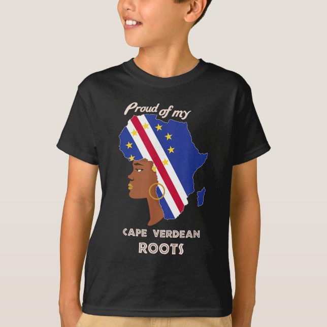 Proud Cape Verdean Roots Black History Month Women T-Shirt (Front)