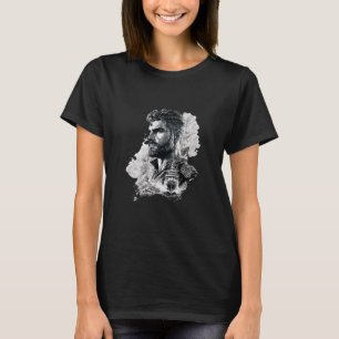 Proud captain and his ship, navy maritime T-Shirt