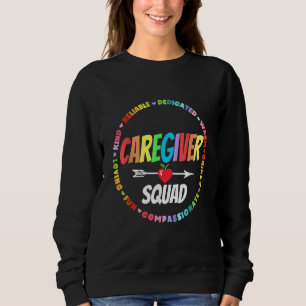 Proud Caregiver Squad Nurse Appreciation Week Hear Sweatshirt