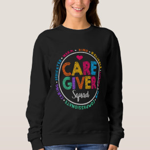Proud Caregiver Squad Nurse Appreciation Week Hear Sweatshirt
