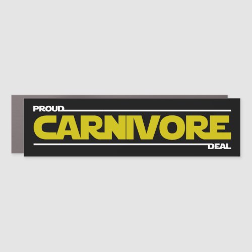 Proud Carnivore Deal Car Magnet