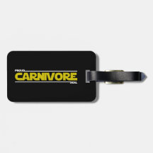 Proud Carnivore. Deal. Luggage Tag