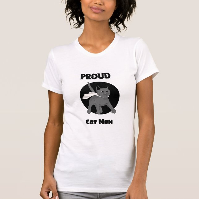 Proud Cat Mom T-Shirt (Front)