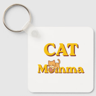 Proud Cat Momma Mother's Day Keychain