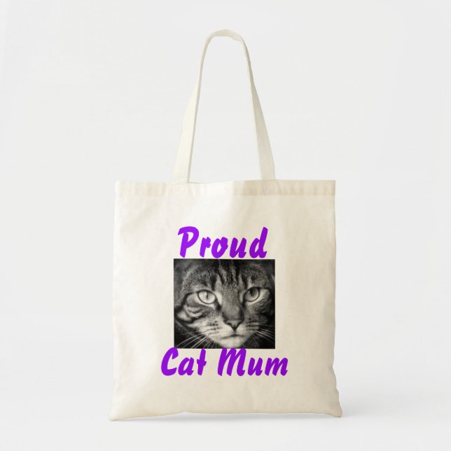 Proud Cat Mum Tote Bag (Front)