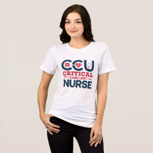 Proud CCU Nurse T-shirt Tri-Blend Shirt