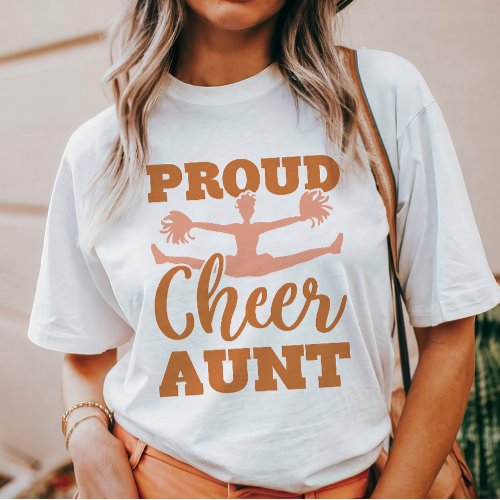 Proud Cheer Aunt T_Shirt