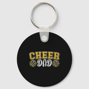Proud Cheer Daddy My Favorite Cheerleader Calls Me Keychain